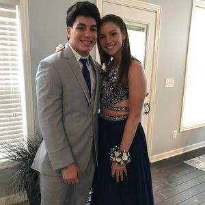 Size Two Navy Prom Dress!!